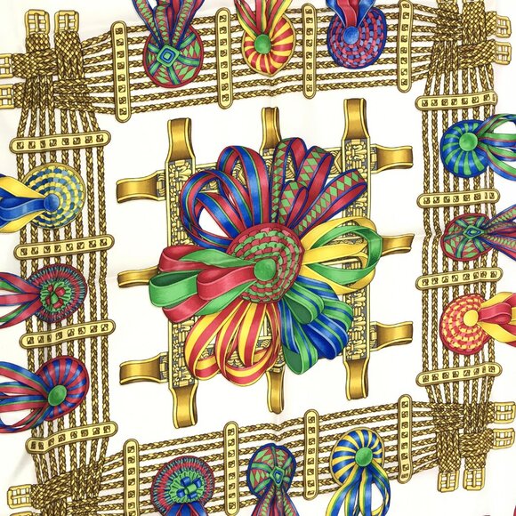 Hermes Les Rubans de Cheval Ribbons Silk Scarf - Picture 2 of 7
